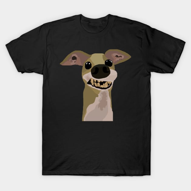 Goofy cute looking dog T-Shirt by Mushcan